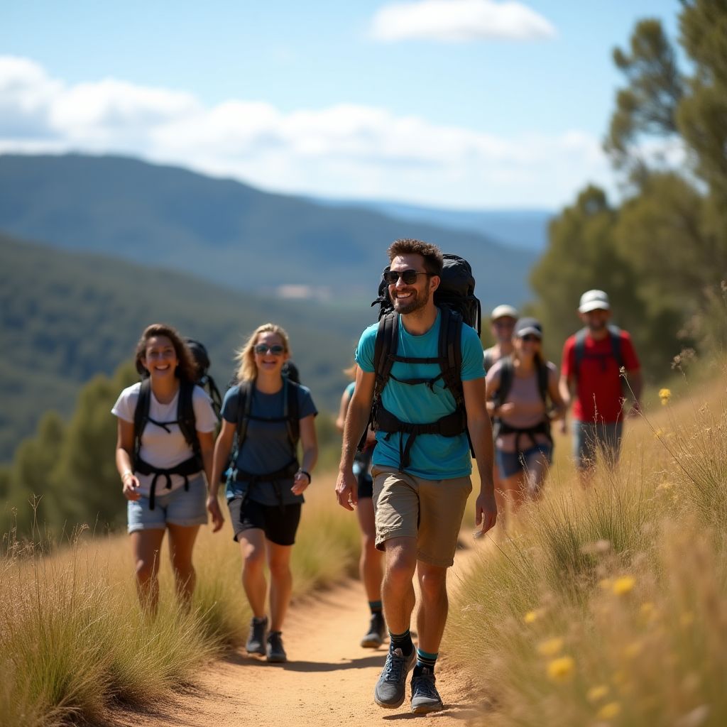 Group of hikers enjoying Perth trails